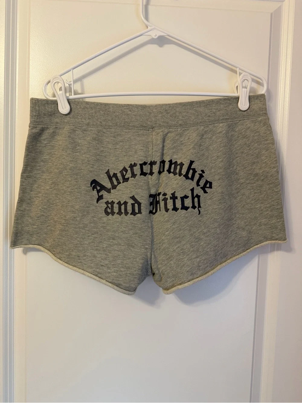 Abercrombie & Fitch Gray Athletic Lounge Shorts with Crest Patch